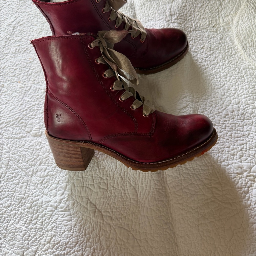 Frye Karen Sz 9.5 Oxblood Boots